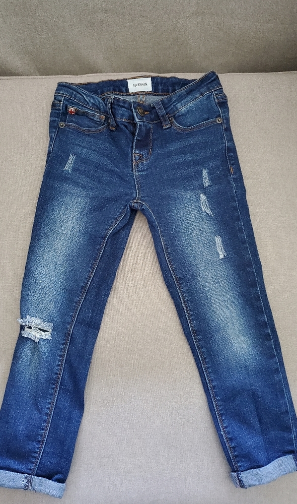 Girls Hudson cuffed skinny jeans